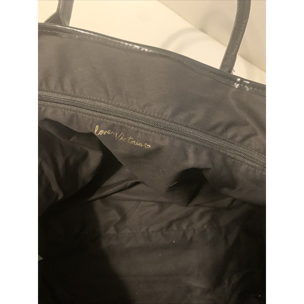 Victoria's Secret Canvas Tote Bag Black White City New York preowned - Picture 4 of 5